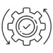 smooth efficient operation icon